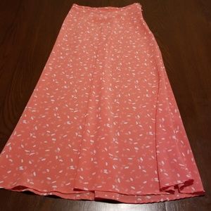 Moving Bleu maxi skirt peach pink white N123:4:418